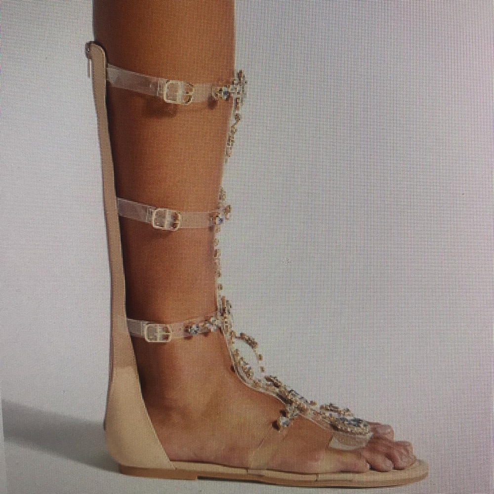 Shoe Dazzle Jeweled Gladiator Sandal